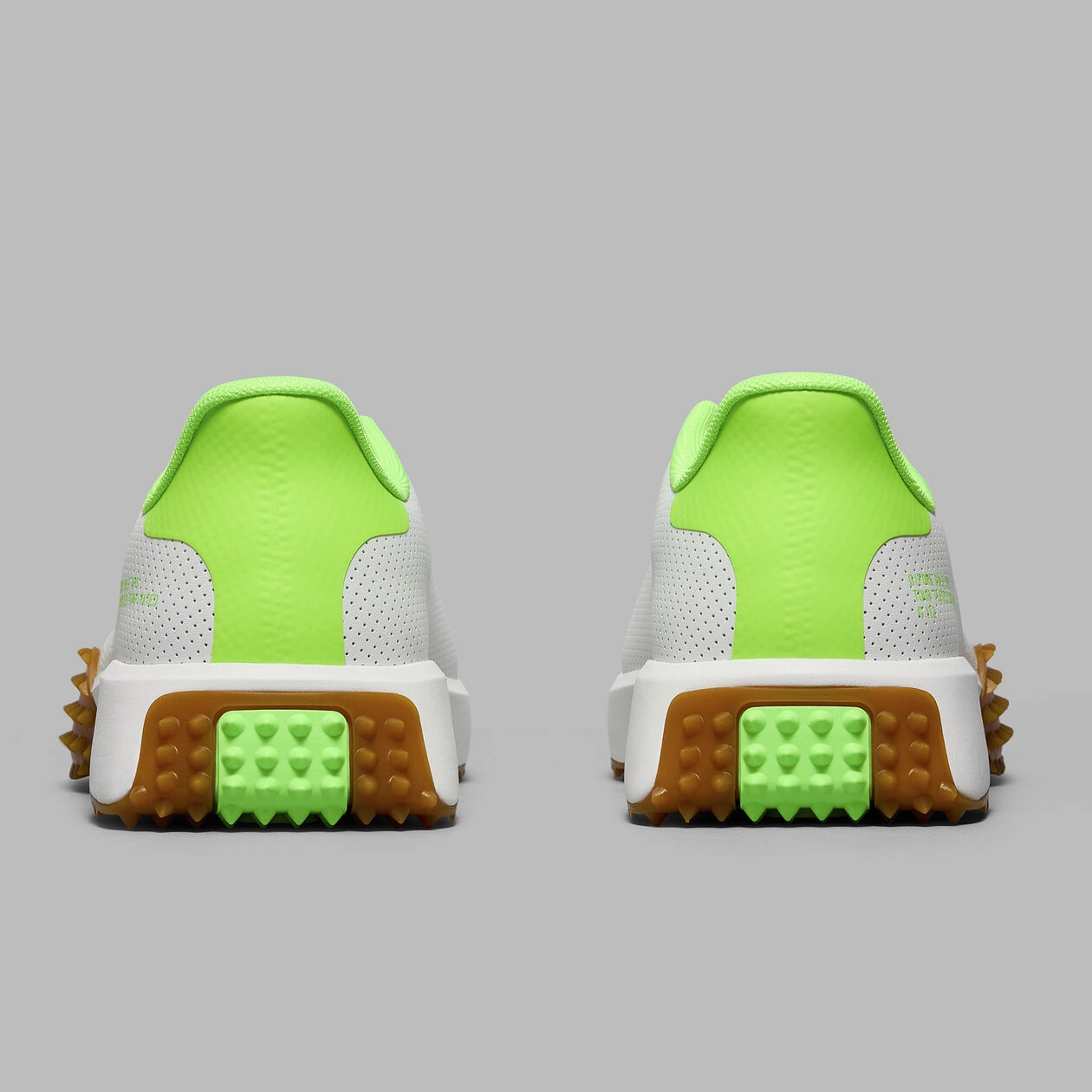 G/FORE MEN'S G.112 PERFORATED GOLF SHOE - SNOW / GECKO Men's Durable Golf Shoes