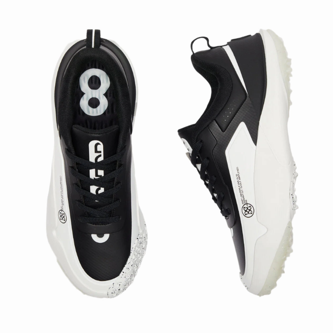G/Fore Men's G/18 Golf Shoe - Onyx/Snow G/Fore Men's Designer Golf Shoes