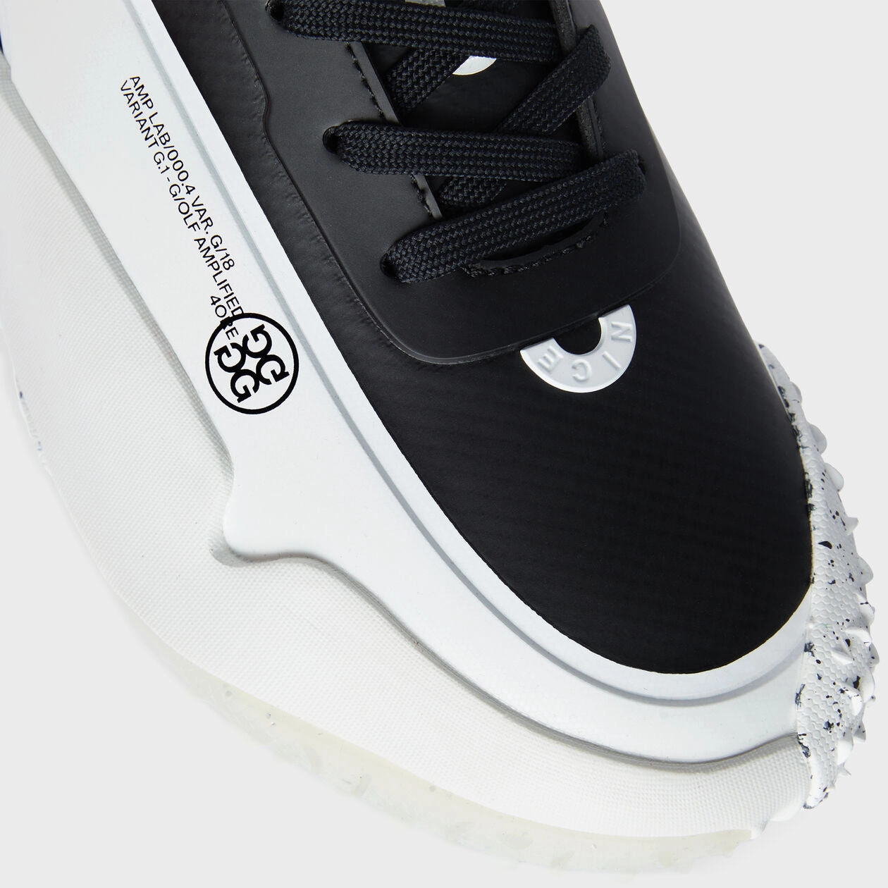 G/Fore Men's G/18 Golf Shoe - Onyx/Snow G/Fore Men's Designer Golf Shoes