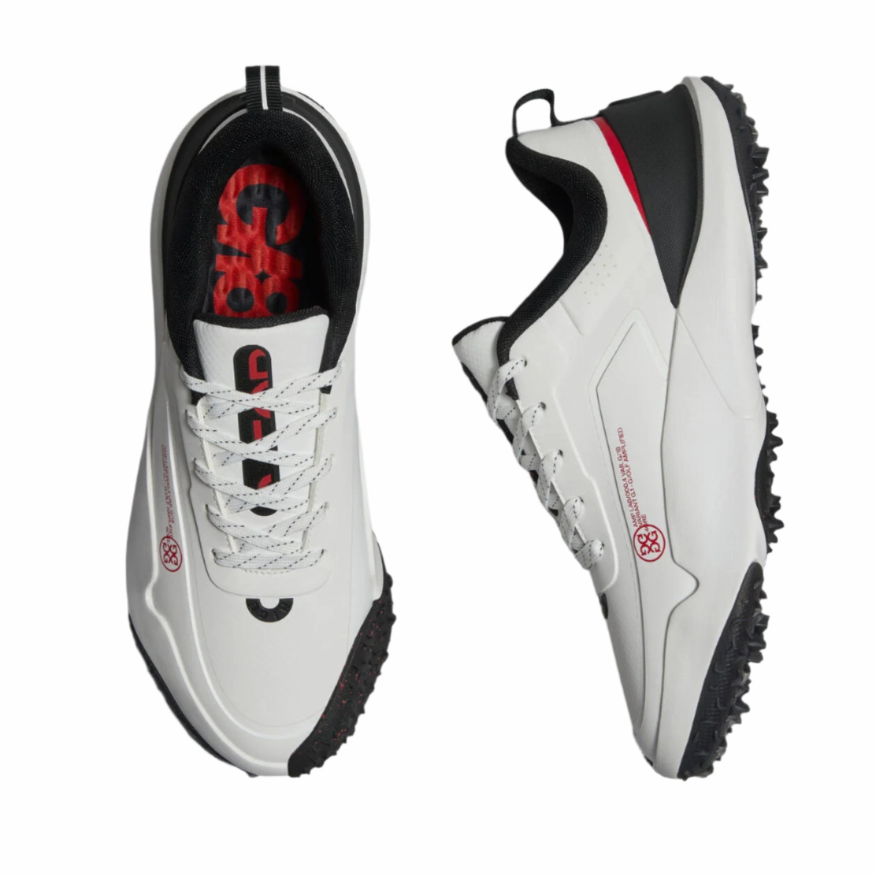 G/Fore Men's G/18 Golf Shoe - Snow/Onyx G/Fore Men's Designer Golf Shoes