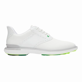 G/Fore Men's Gallivan2r Brogue Saddle Golf Shoe - Snow/Nimbus G/Fore mens designer golf shoes
