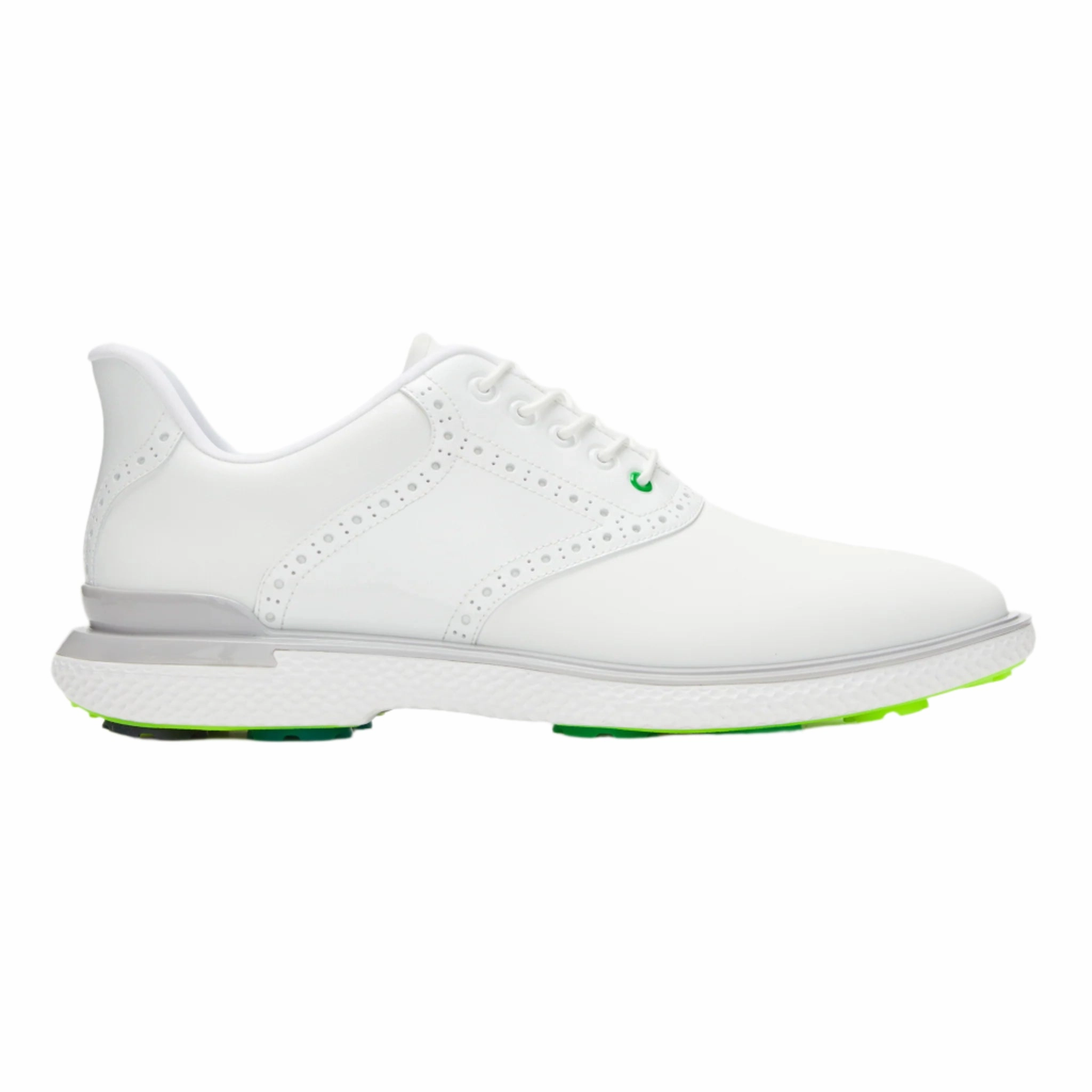 G/Fore Men's Gallivan2r Brogue Saddle Golf Shoe - Snow/Nimbus G/Fore mens designer golf shoes