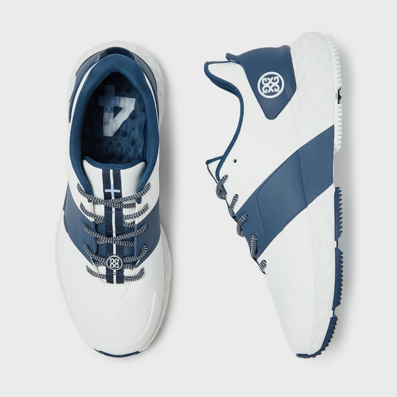 G/FORE Perforated Stripe Golf Shoe - Snow women's performance golf shoes