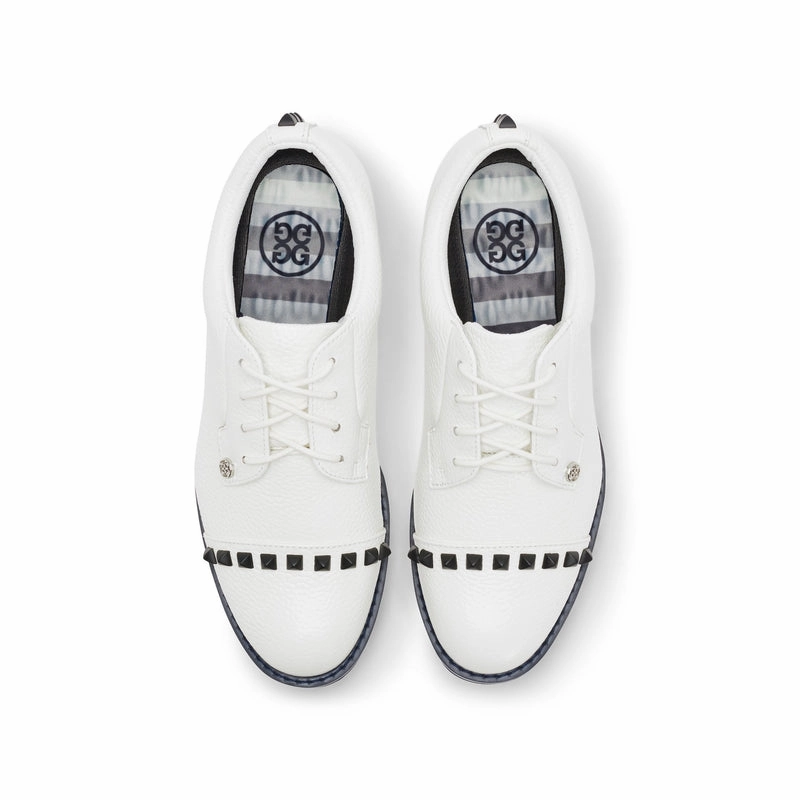 G/FORE Stud Cap Toe Golf Shoe - Snow women's performance golf shoes