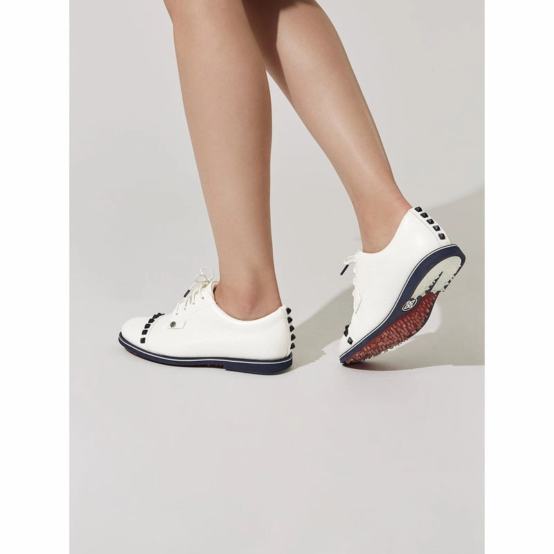 G/FORE Stud Cap Toe Golf Shoe - Snow women's performance golf shoes