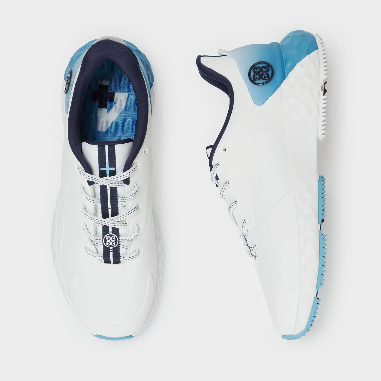 G/Fore Women's MG4  Ombre Golf Shoe - Snow/Fountain Ladies' Spikeless Golf Sneakers