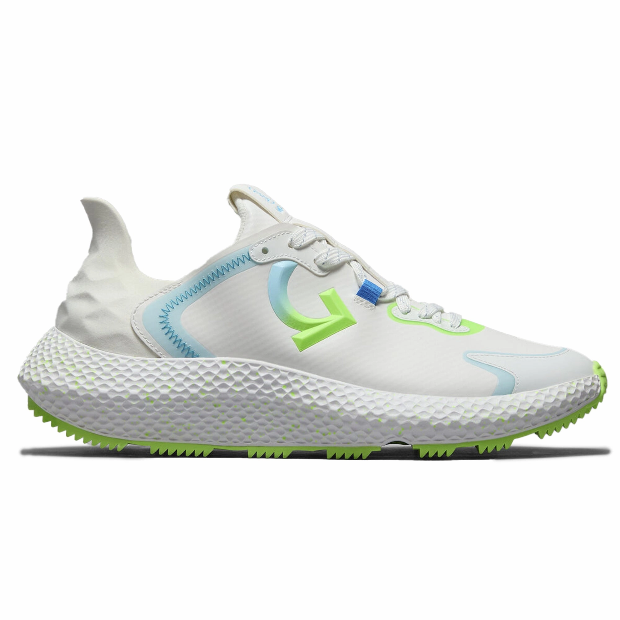 G/Fore Women's MG4X2 Hybrid Golf Cross Trainer - Snow/ Gecko Ladies' spikeless golf sneakers