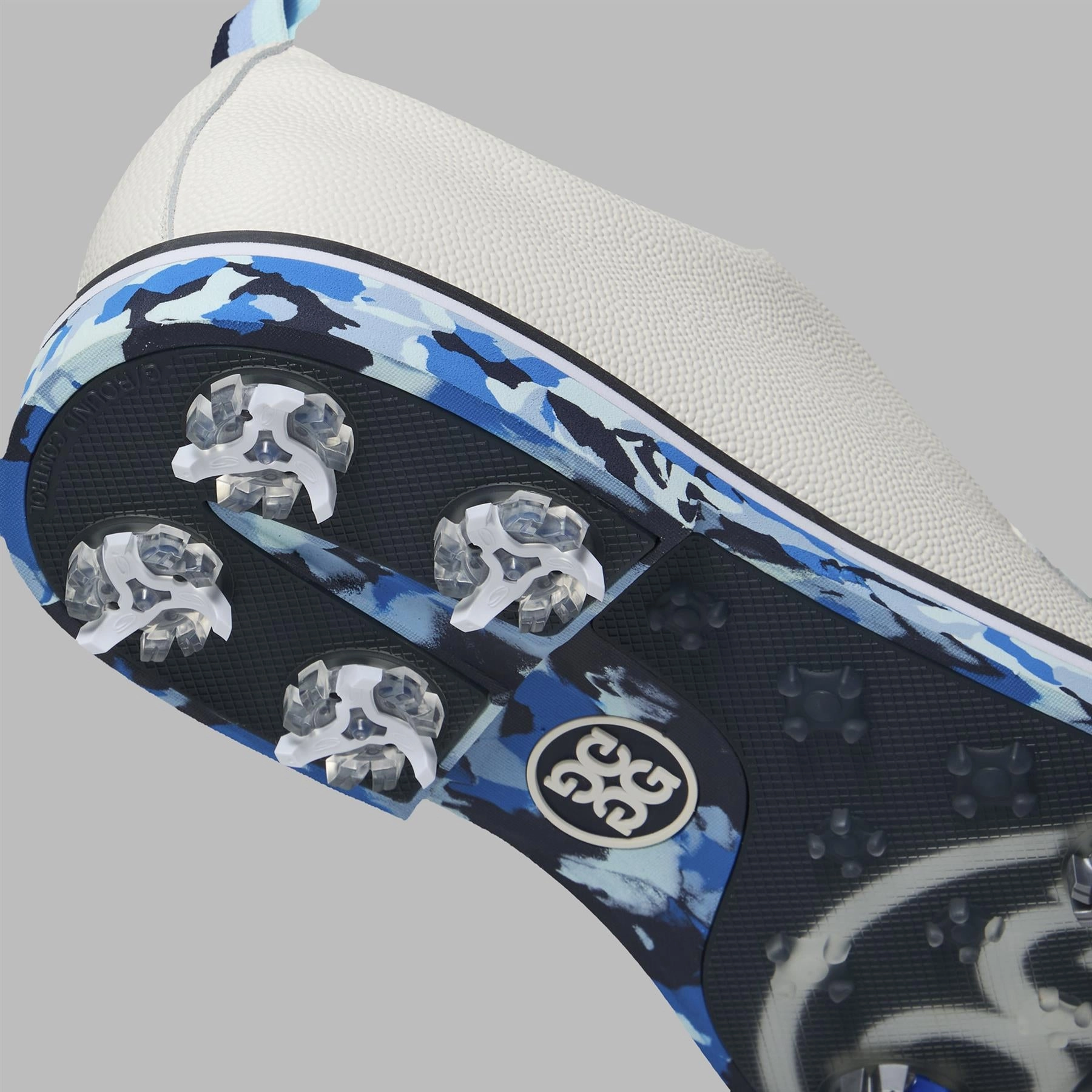 GALLIVANTER G/LOCK Leather Camo Sole Golf Shoes White G/Fore Men's Fashion