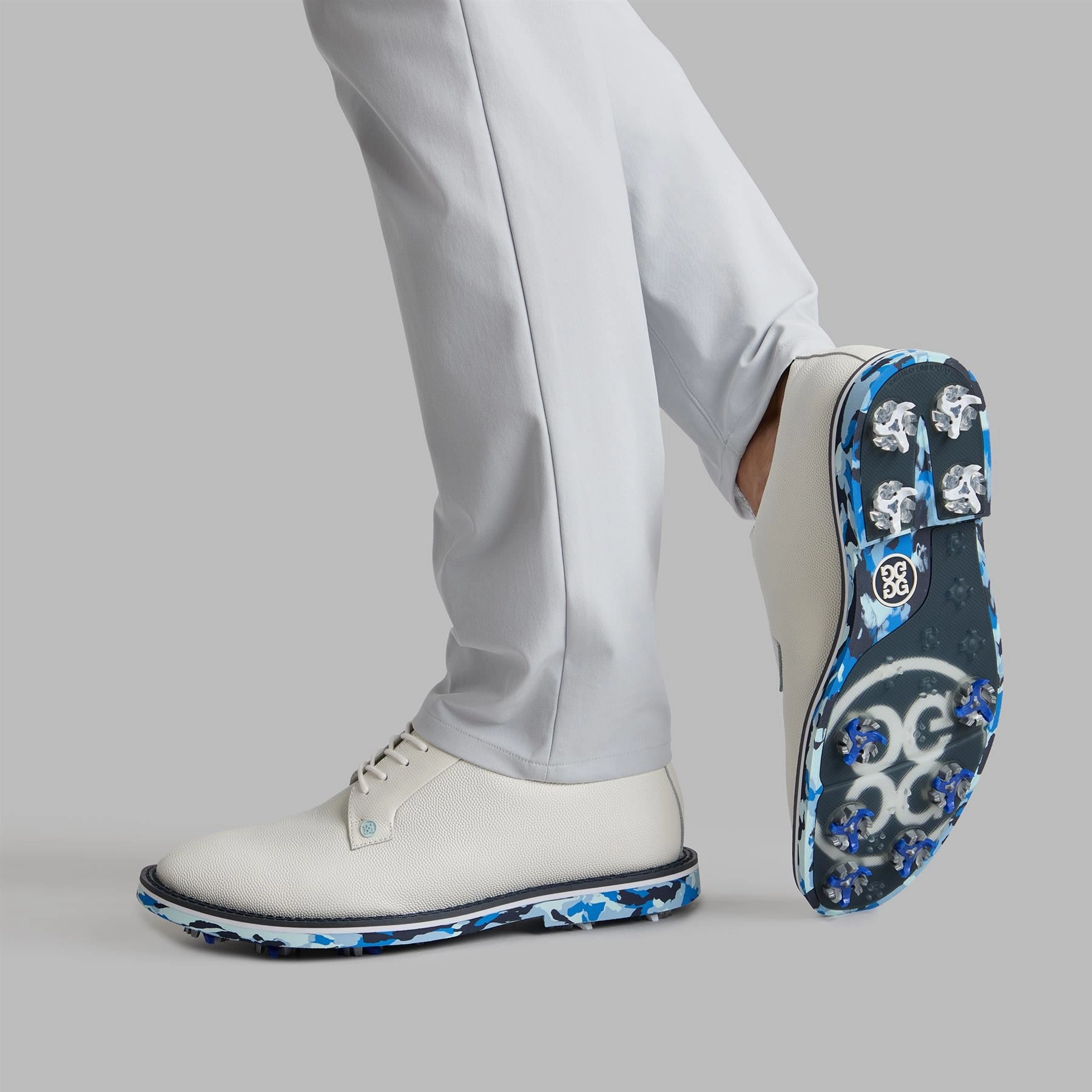 GALLIVANTER G/LOCK Leather Camo Sole Golf Shoes White G/Fore Men's Golf Shoes