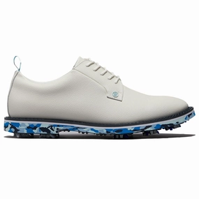 GALLIVANTER G/LOCK Leather Camo Sole Golf Shoes White G/FORE performance golf shoes for men