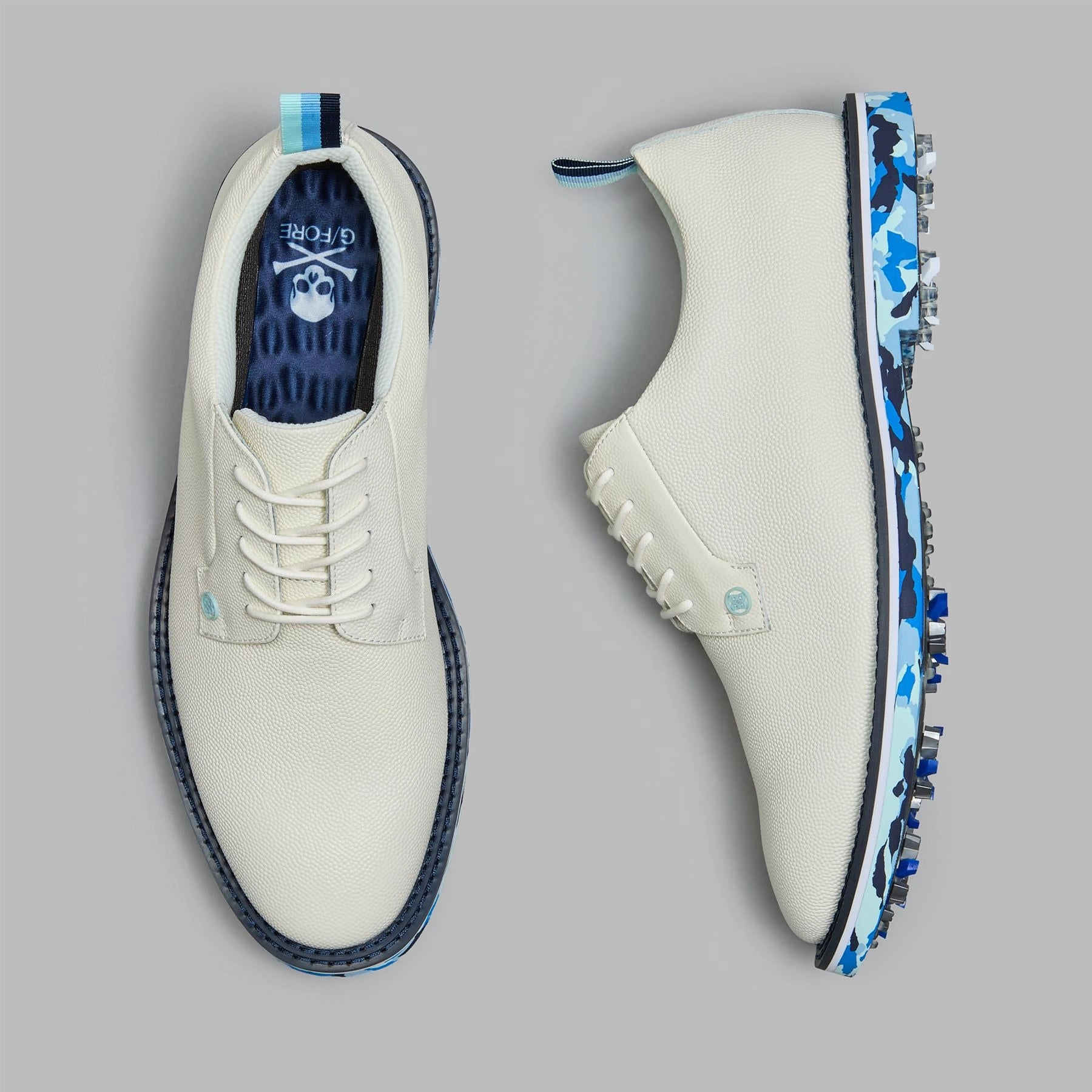 GALLIVANTER G/LOCK Leather Camo Sole Golf Shoes White G/Fore Men's Golf Shoes