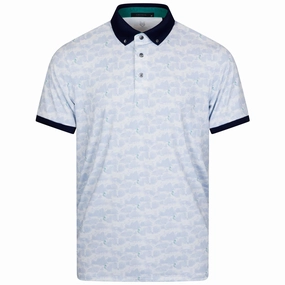 Garden Of Thieves Polo Arctic Greyson men's premium golf clothing