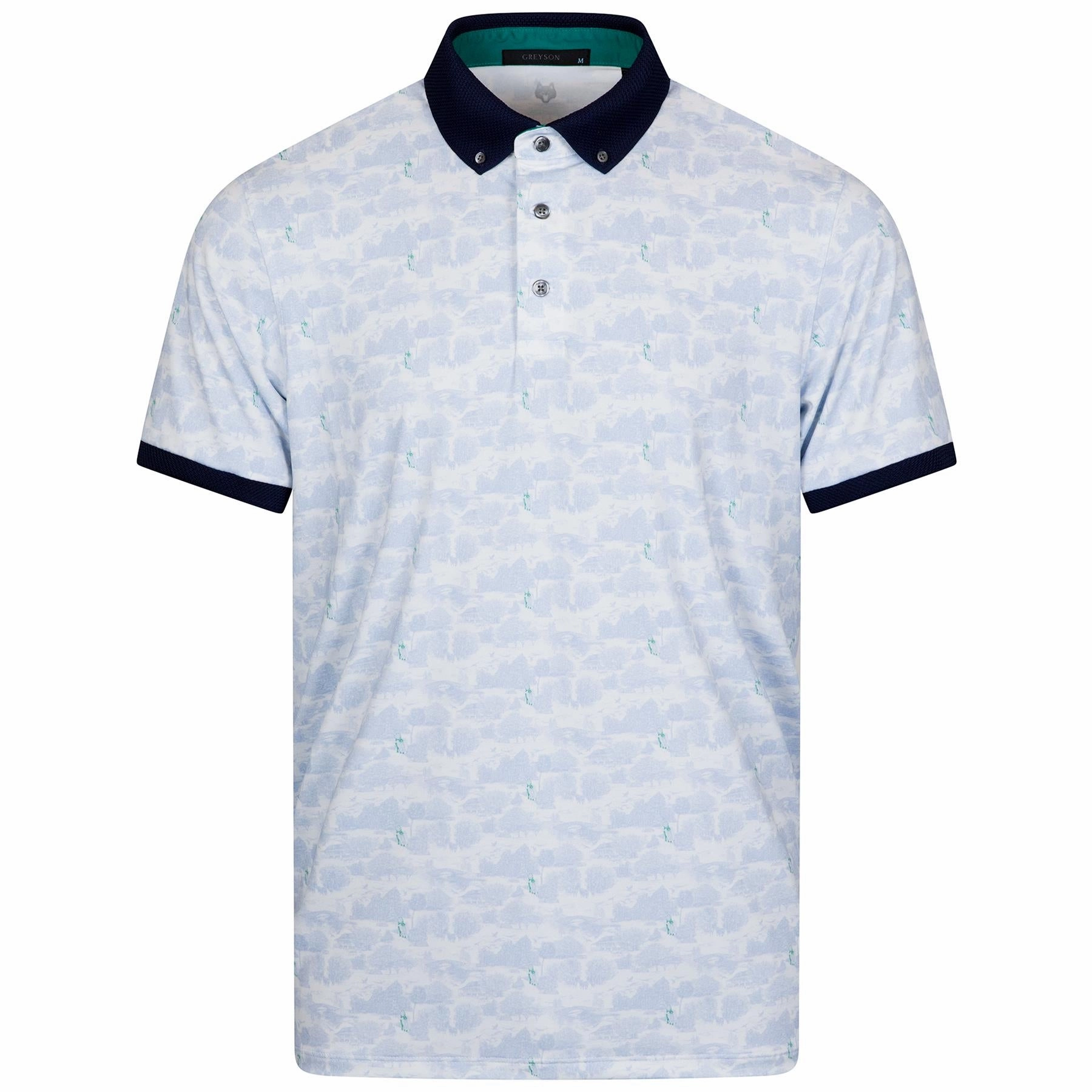 Garden Of Thieves Polo Arctic Greyson men's premium golf clothing