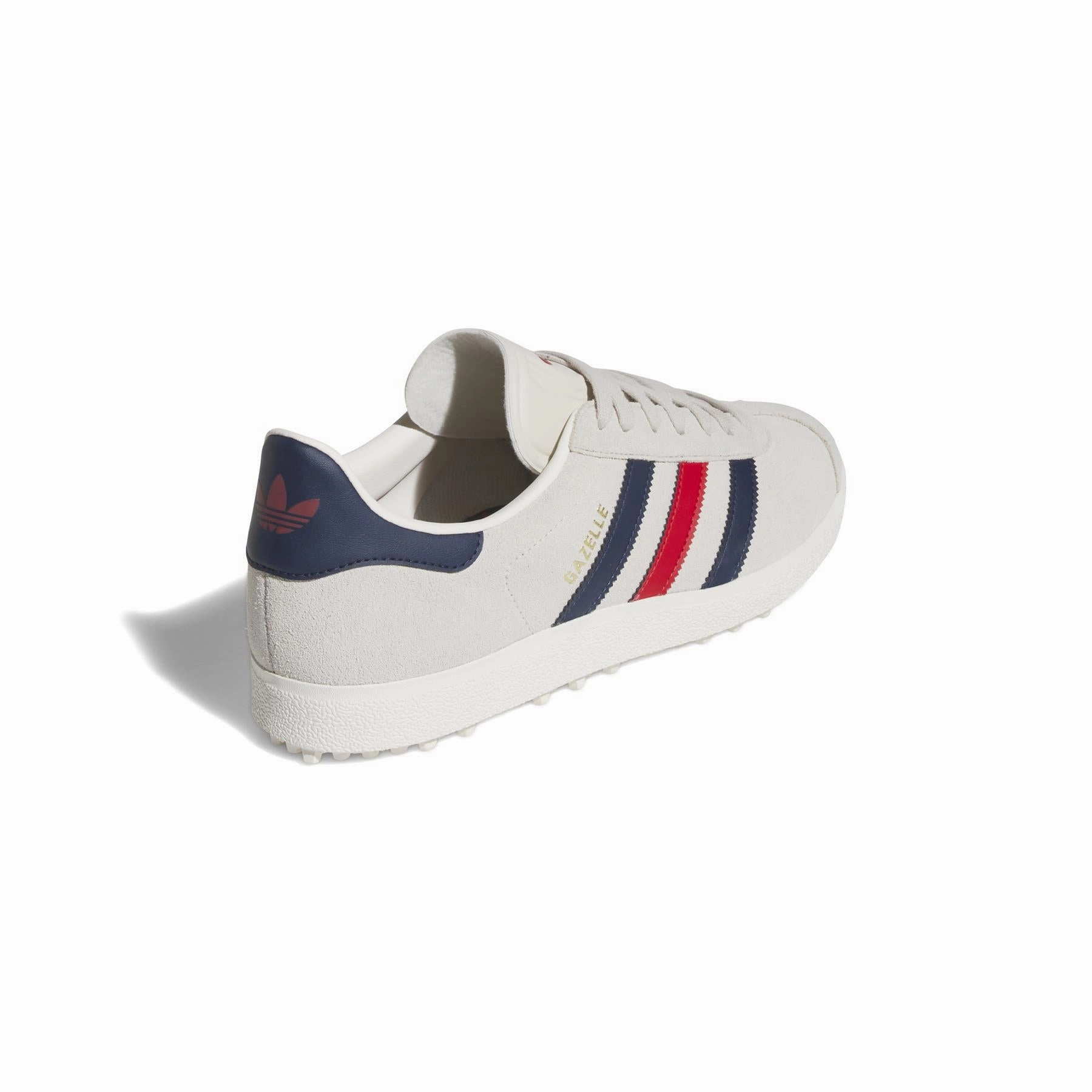 Gazelle Spikeless Golf Shoes Alumina/Night Indigo/Better Scarlet Adidas Men's Apparel