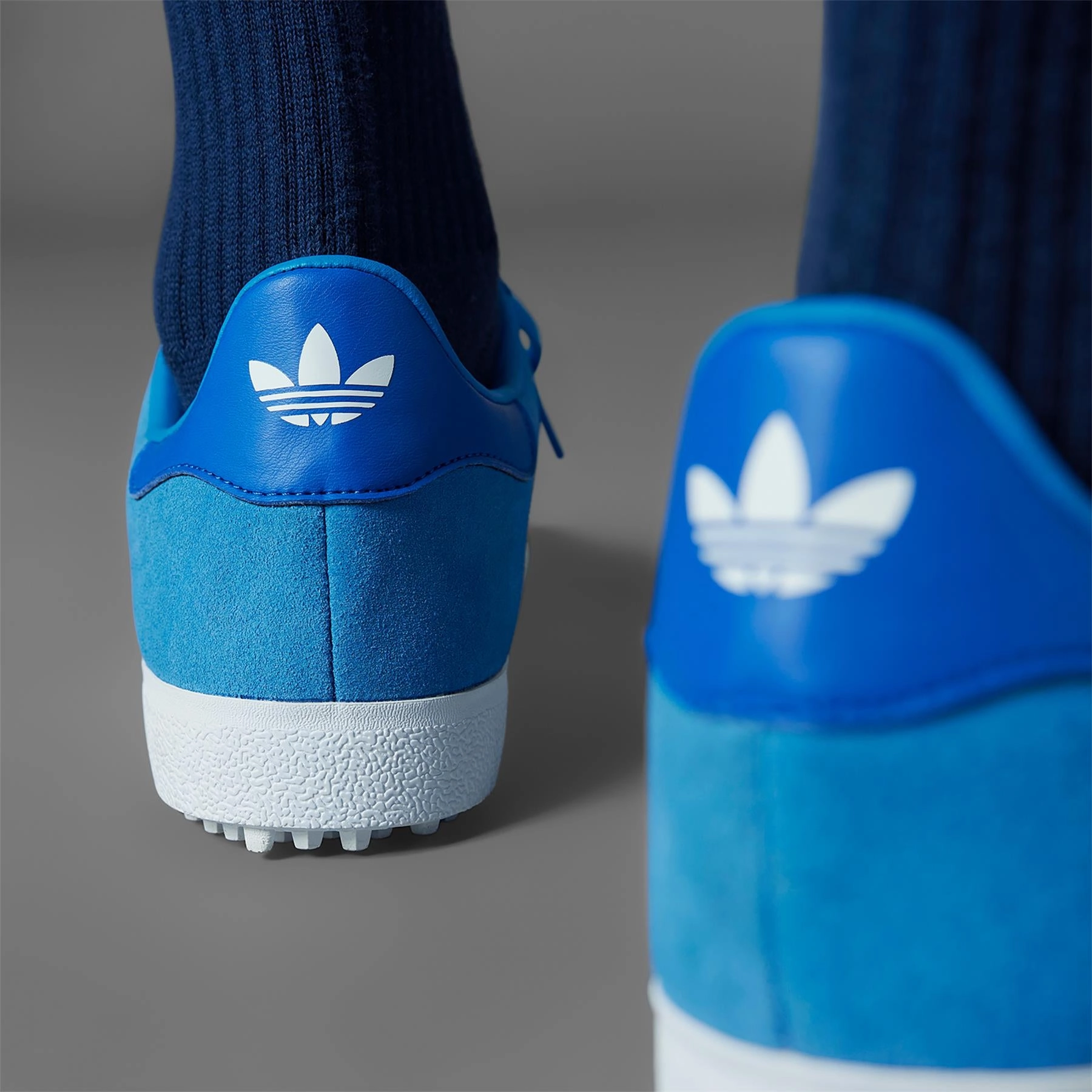 Gazelle Spikeless Golf Shoes Bluebird/White Adidas Men's Apparel