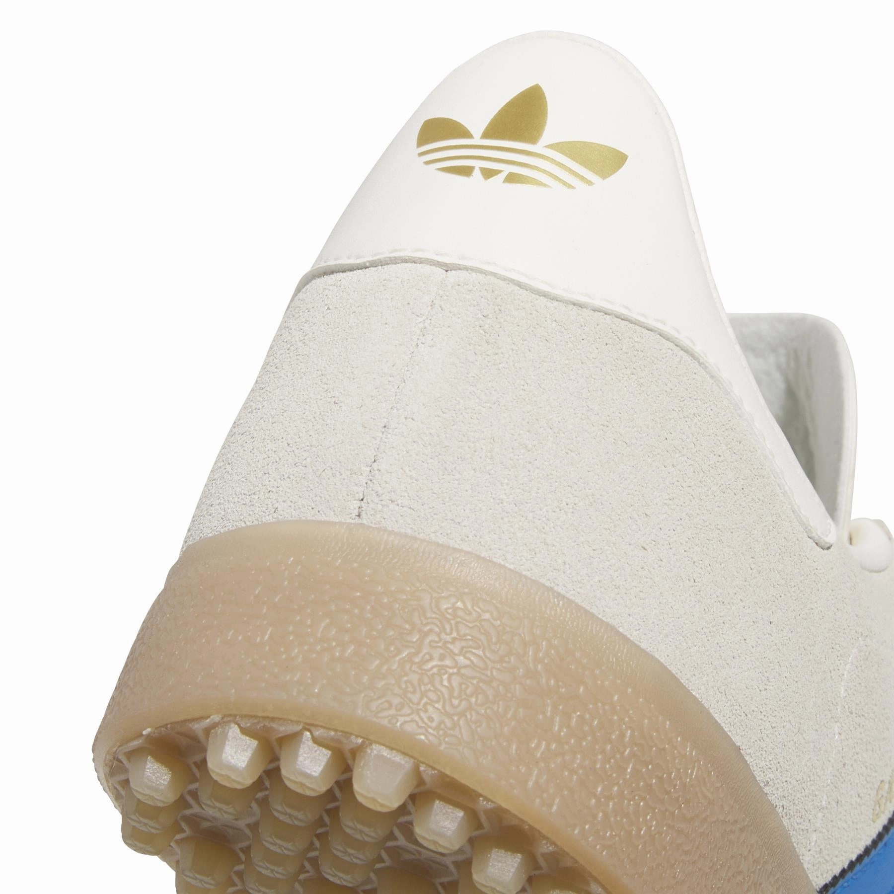 Gazelle Spikeless Golf Shoes Chalk White/Green/Bluebird Adidas Men's Apparel