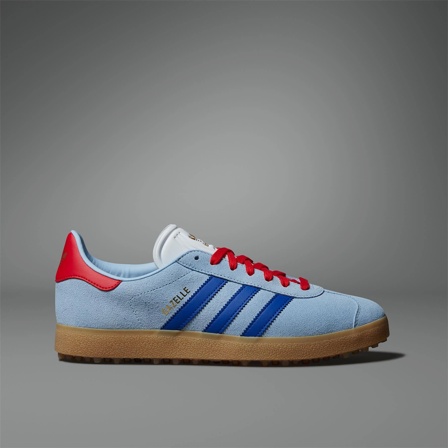 Gazelle Spikeless Golf Shoes Clear Sky/Blue Adidas Men's Apparel