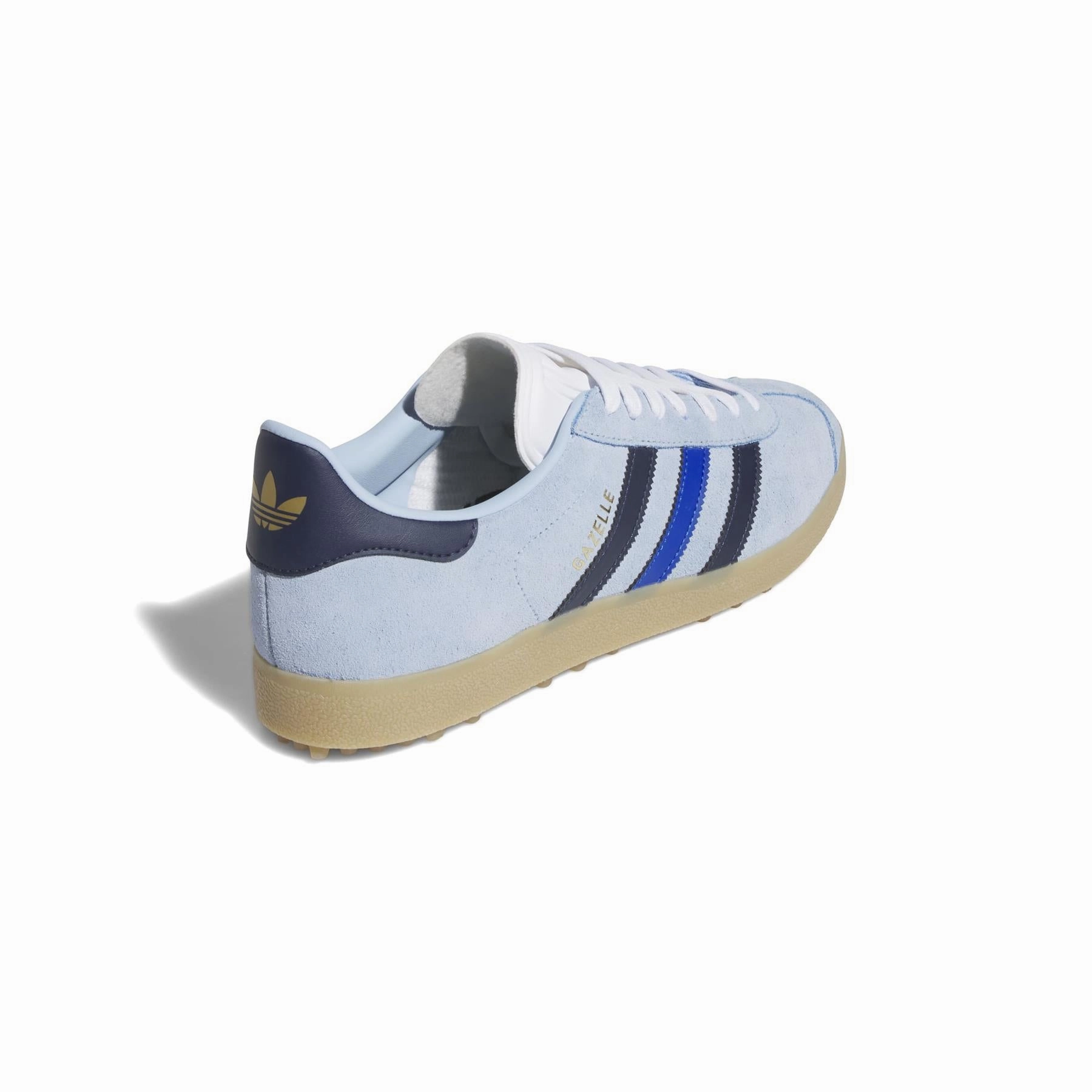 Gazelle Spikeless Golf Shoes Clear Sky/Night Indigo/Royal Blue Adidas Men's Apparel