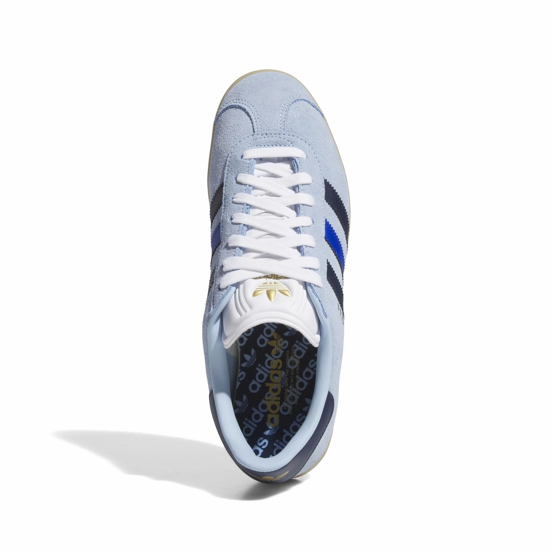 Gazelle Spikeless Golf Shoes Clear Sky/Night Indigo/Royal Blue Adidas Men's Apparel