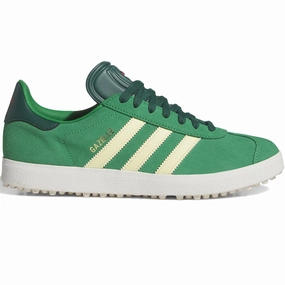 Gazelle Spikeless Golf Shoes Green/Yellow Adidas sportswear for men