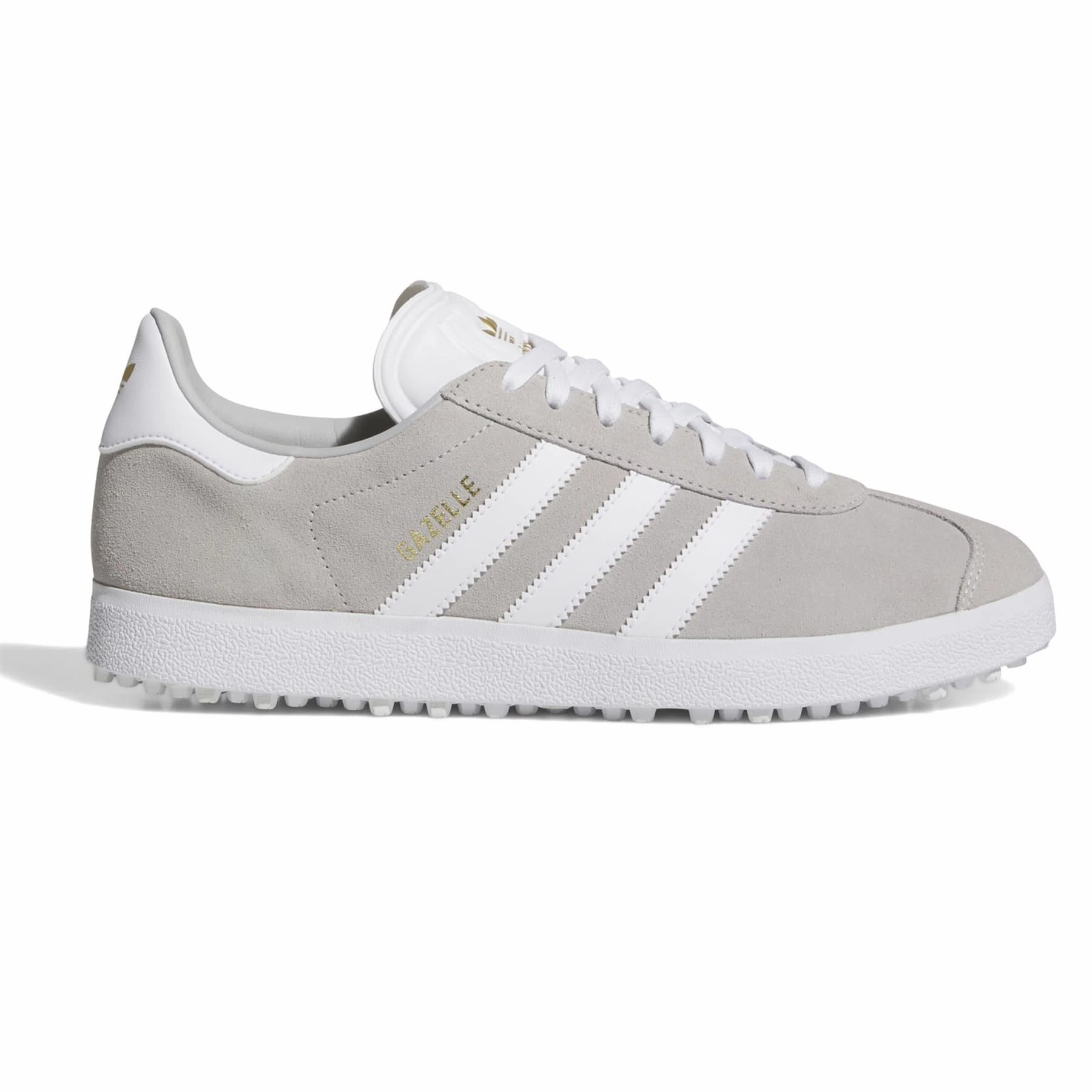 Gazelle Spikeless Golf Shoes Grey/White/Gold Adidas sportswear for men