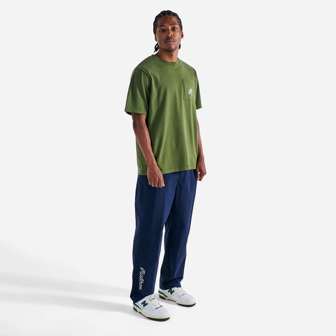Gelato Stand Pocket T-Shirt Cypress Green Malbon Men's Golf Lifestyle Wear