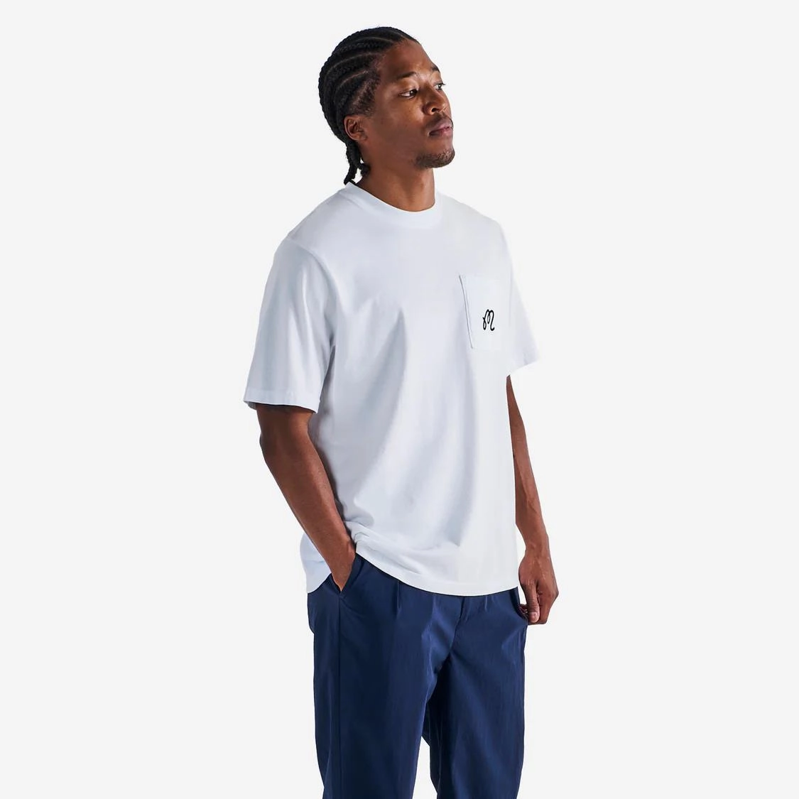 Gelato Stand Pocket T-Shirt White Malbon mens golf lifestyle wear
