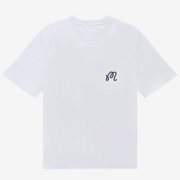 Gelato Stand Pocket T-Shirt White Malbon Men's Golf Lifestyle Wear