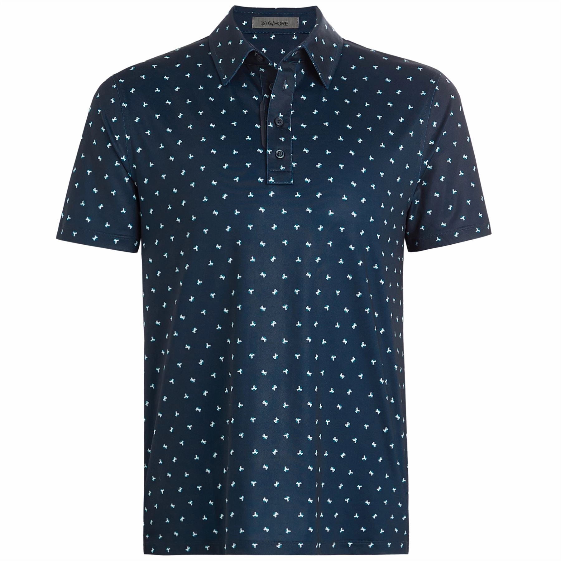 Geometric Floral Tech Jersey Polo Twilight G/Fore men's golf fashion