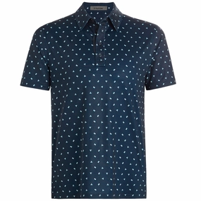 Geometric Floral Tech Jersey Polo Twilight G/Fore men's golf fashion