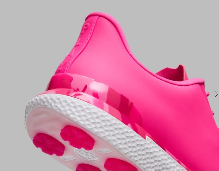 G/FORE GALLIVAN2R CAMO WELT GOLF SHOE IN KNOCK OUT PINK women's classic golf shoes
