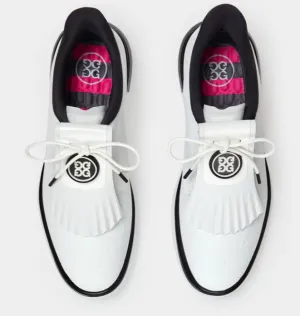 G/FORE GALLIVAN2R DEBOSSED HEART G'S KILTIE GOLF SHOE IN SNOW/ONYX women's classic golf shoes