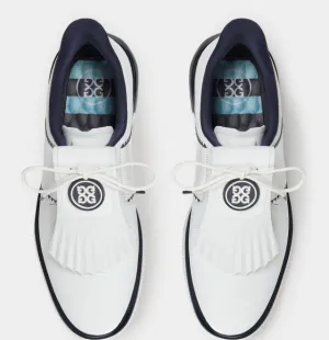 G/FORE GALLIVAN2R SIDE STRIPE KILTIE GOLF SHOE IN SNOW/TWILIGHT women's classic golf shoes