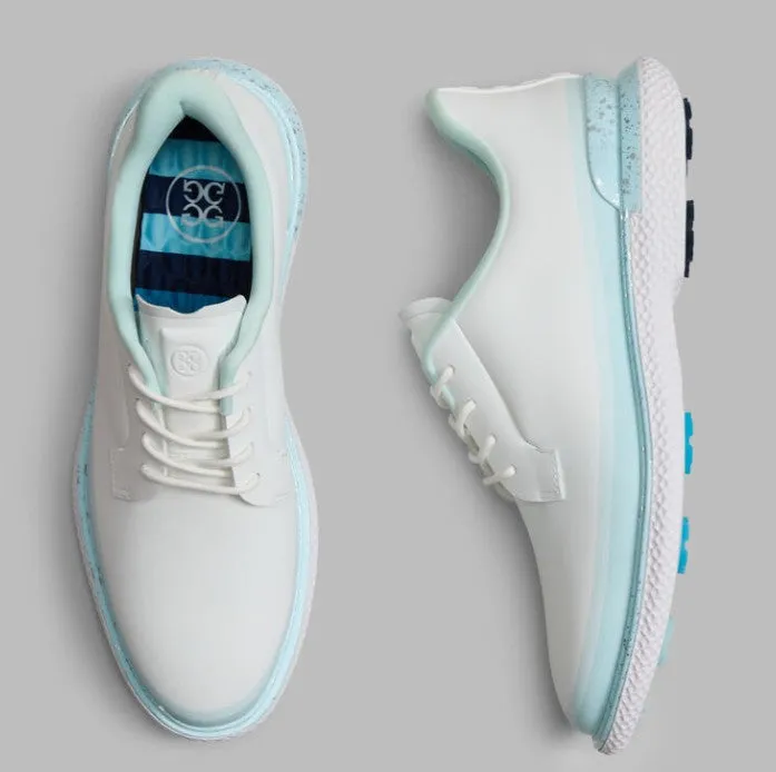 G/FORE GALLIVAN2R TUXEDO STRIPE GOLF SHOE IN SNOW / DAYBREAK women's classic golf shoes