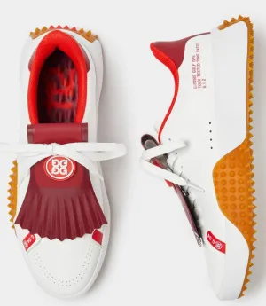 G/FORE LEATHER KILTIE G.112 P.U. GOLF SHOE IN SNOW women's classic golf shoes