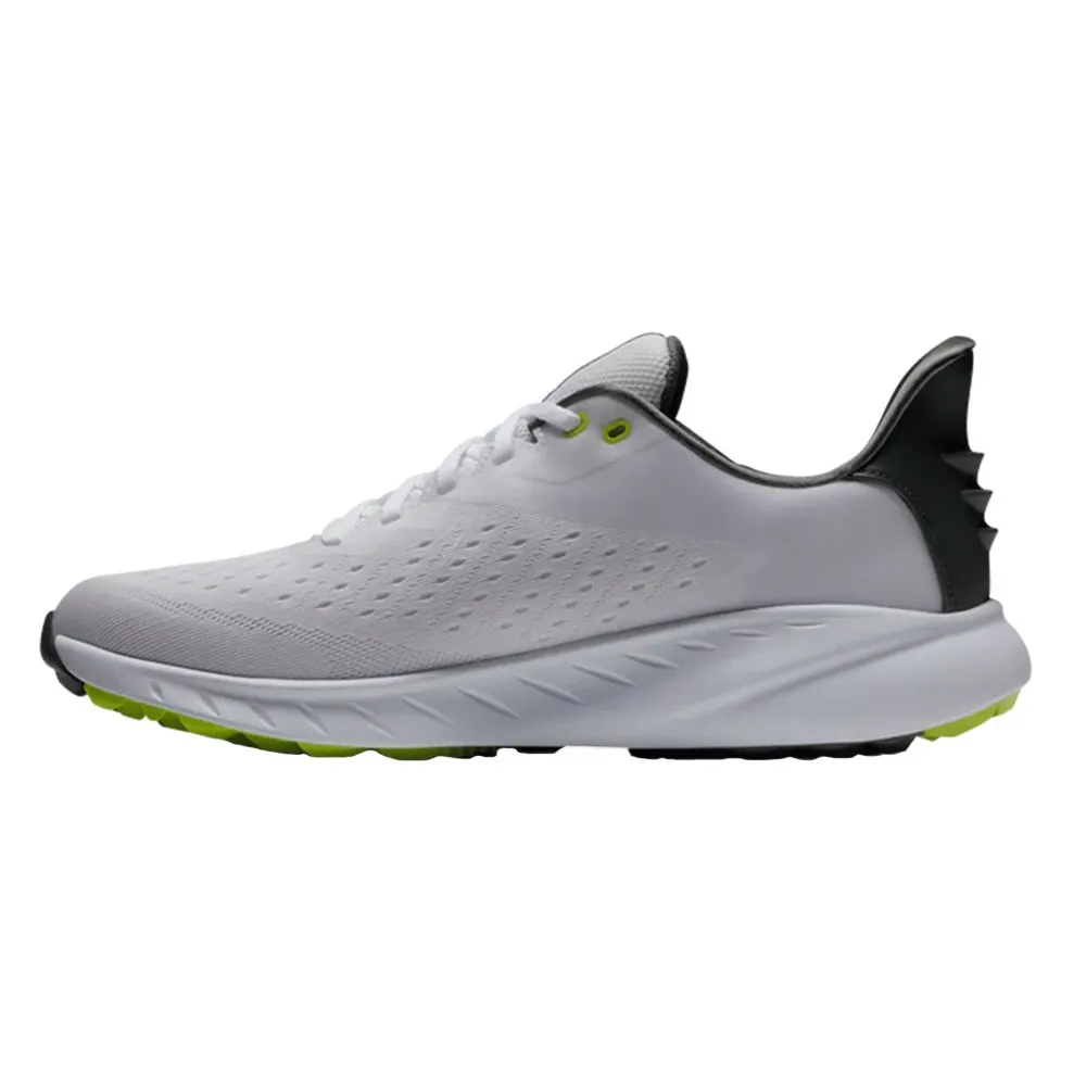 Seamless Design Shoes FootJoy Flex XP Spikeless Golf Shoes Previous Season Style White/Black/Lime - 23 Men