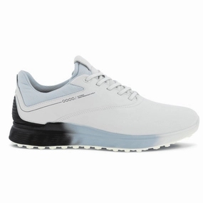 Glide Fit Ecco S-Three Golf Shoes 102944 Street Casual Trainers Lace-Up Shoes, Street Style Sneakers, Modern Athletic Design