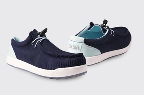 Breathable Trainers Glide Fit New Women's Skoni Golf Shoe - Navy Pace Ready Clean Product Photo Shoes