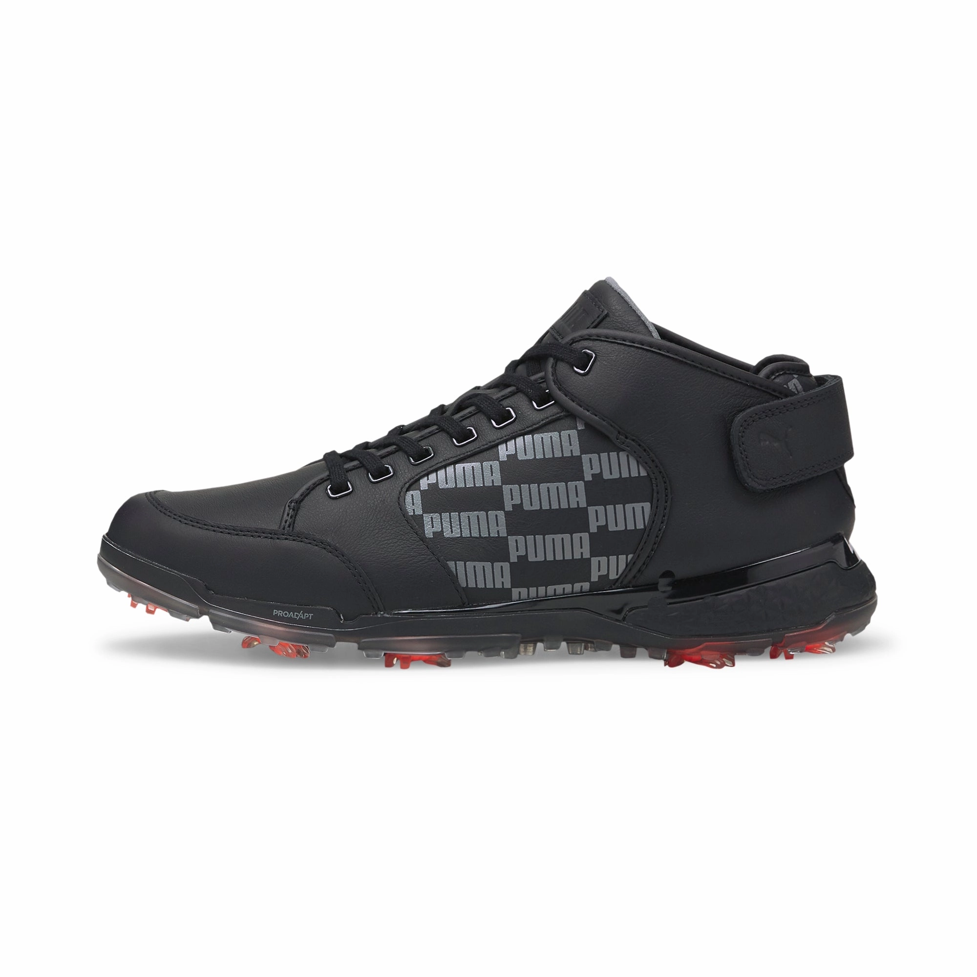 Glide Fit Puma Mens Proadapt Delta Mid Golf Shoes - Black/Quiet Shade Smart Casual Sneakers Performance Shoes
