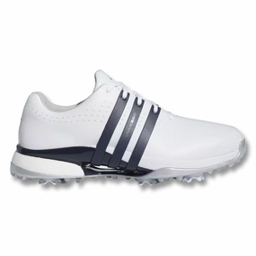 Flexible Training Shoes Go Moves Adidas Tour360 Golf Shoes Cloud White/Collegiate Navy/Silver Metallic - 24 Men City Walk Shoes