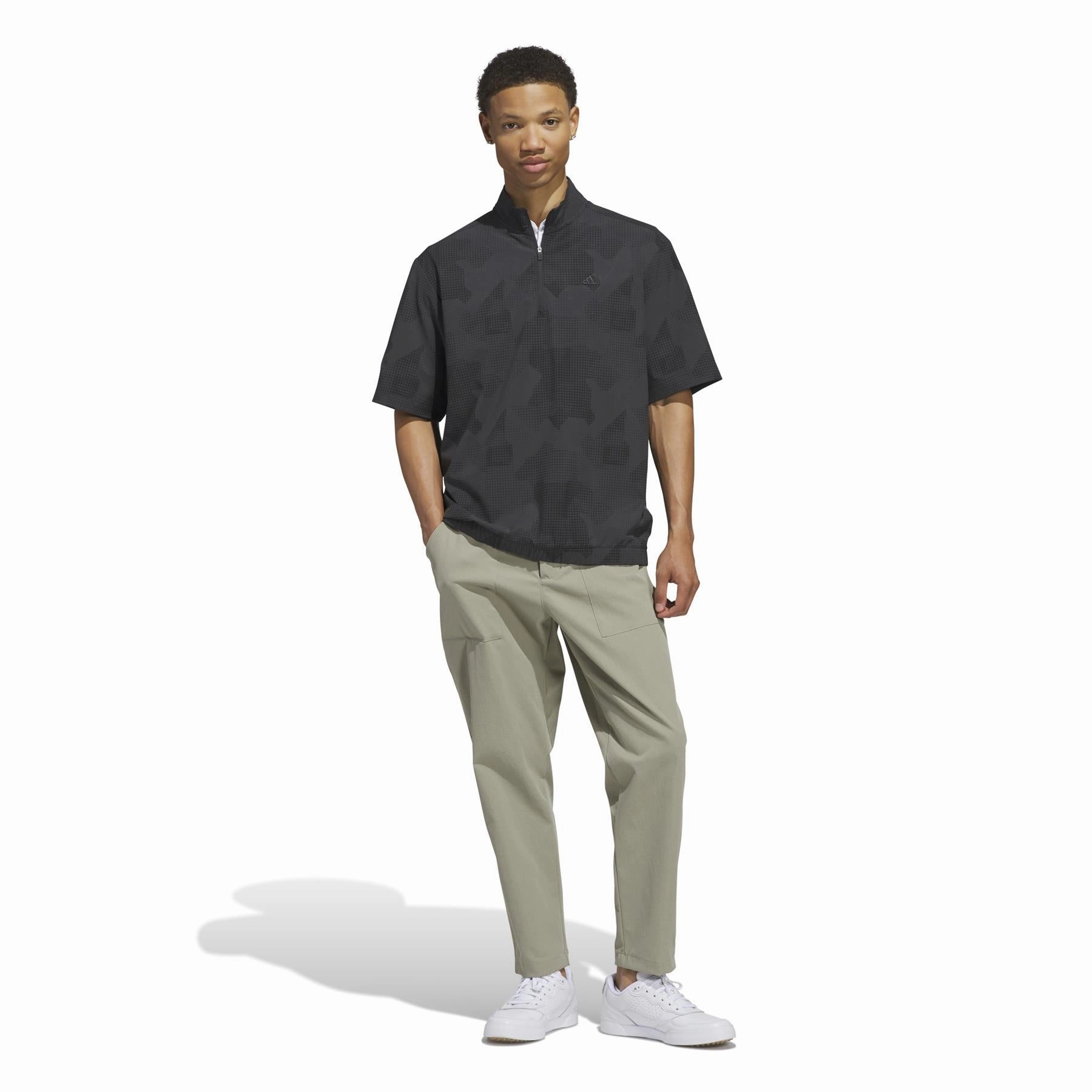 Go-To DWR SS Half Zip Jacket Black Adidas Men's Sportswear