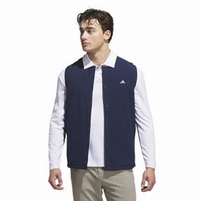 Go-To Padded Gilet Collegiate Navy Adidas men's athletic apparel