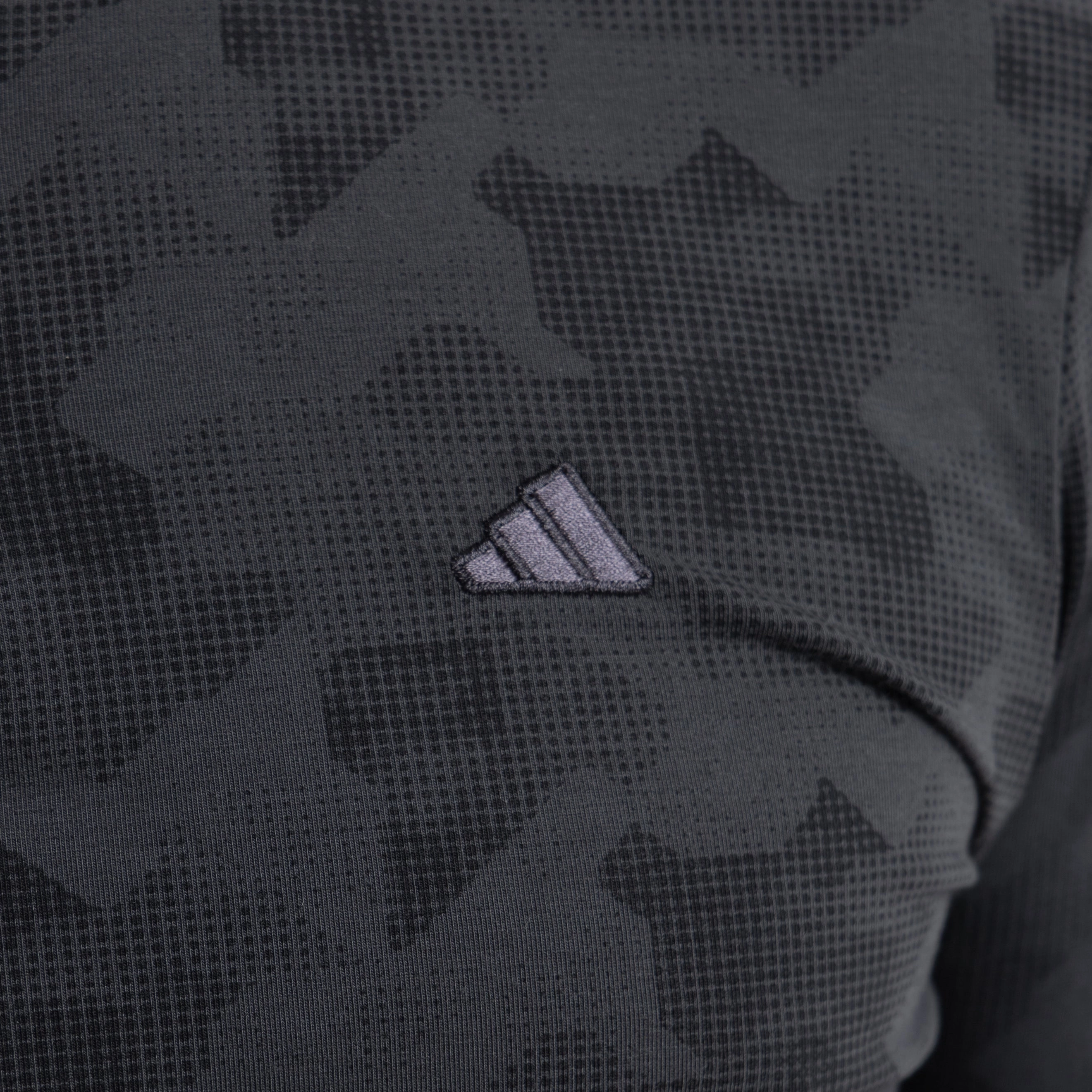 Go-To Printed Polo Carbon/Black Adidas Men's Sportswear