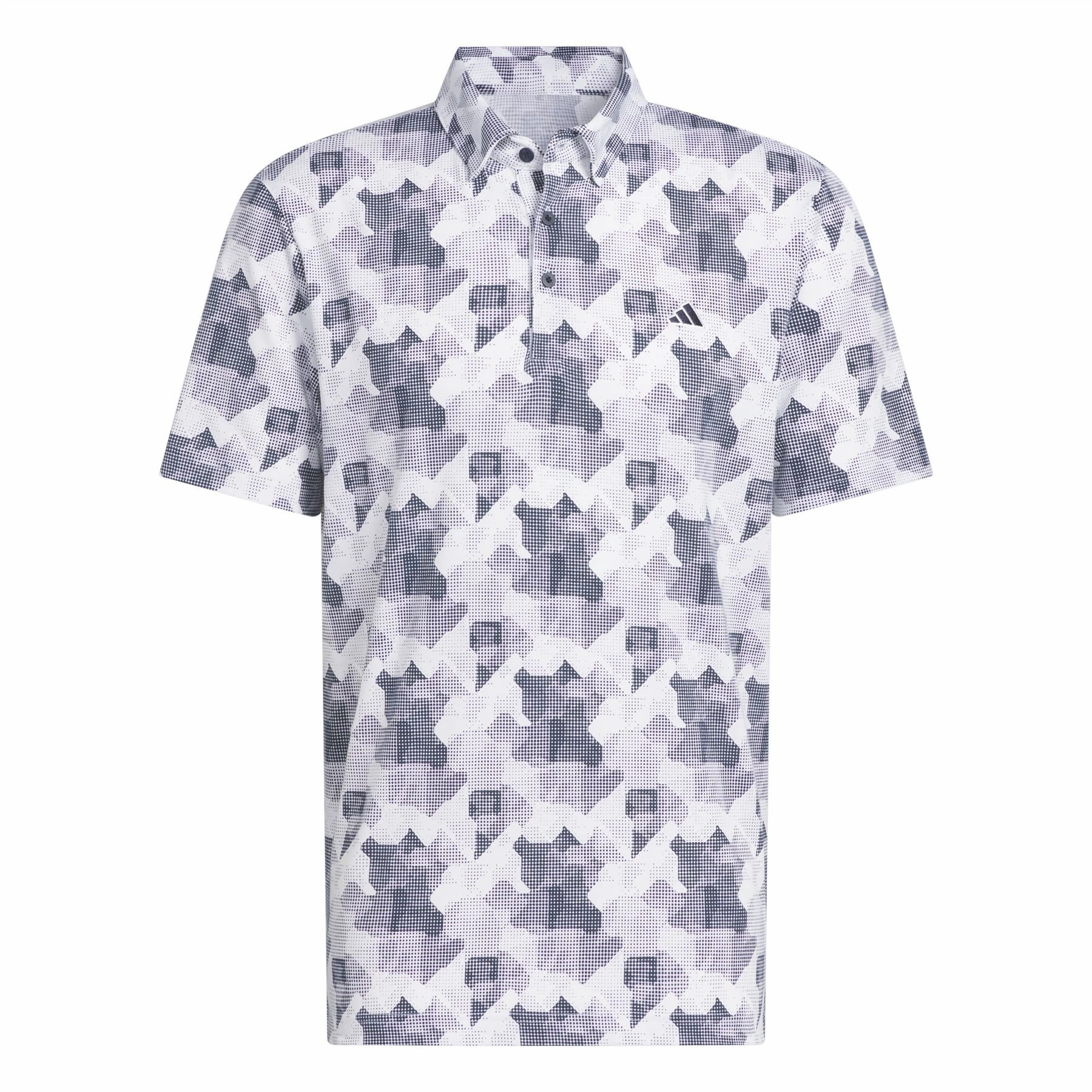 Go-To Printed Polo White/Navy Adidas Men's Sportswear