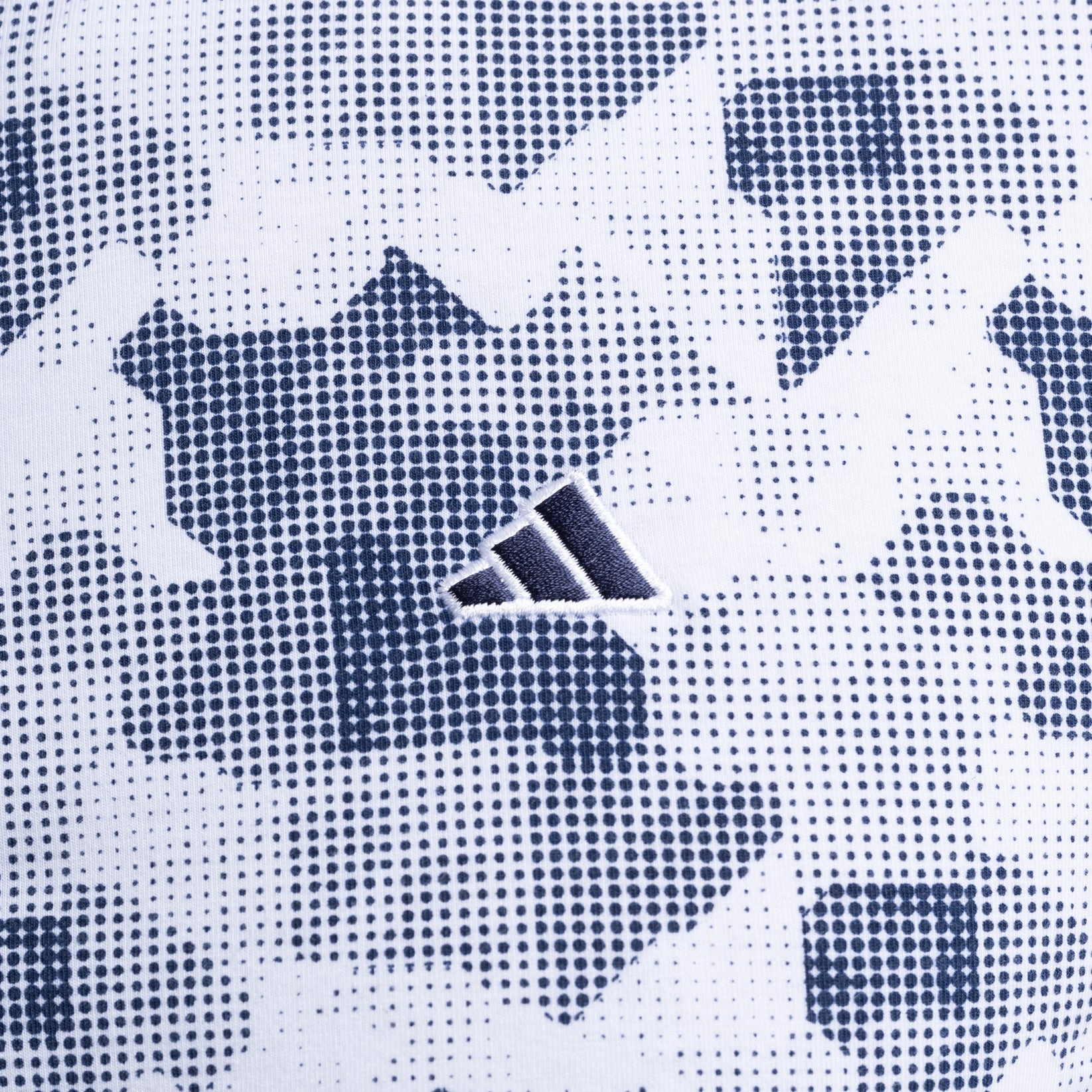 Go-To Printed Polo White/Navy Adidas Men's Sportswear