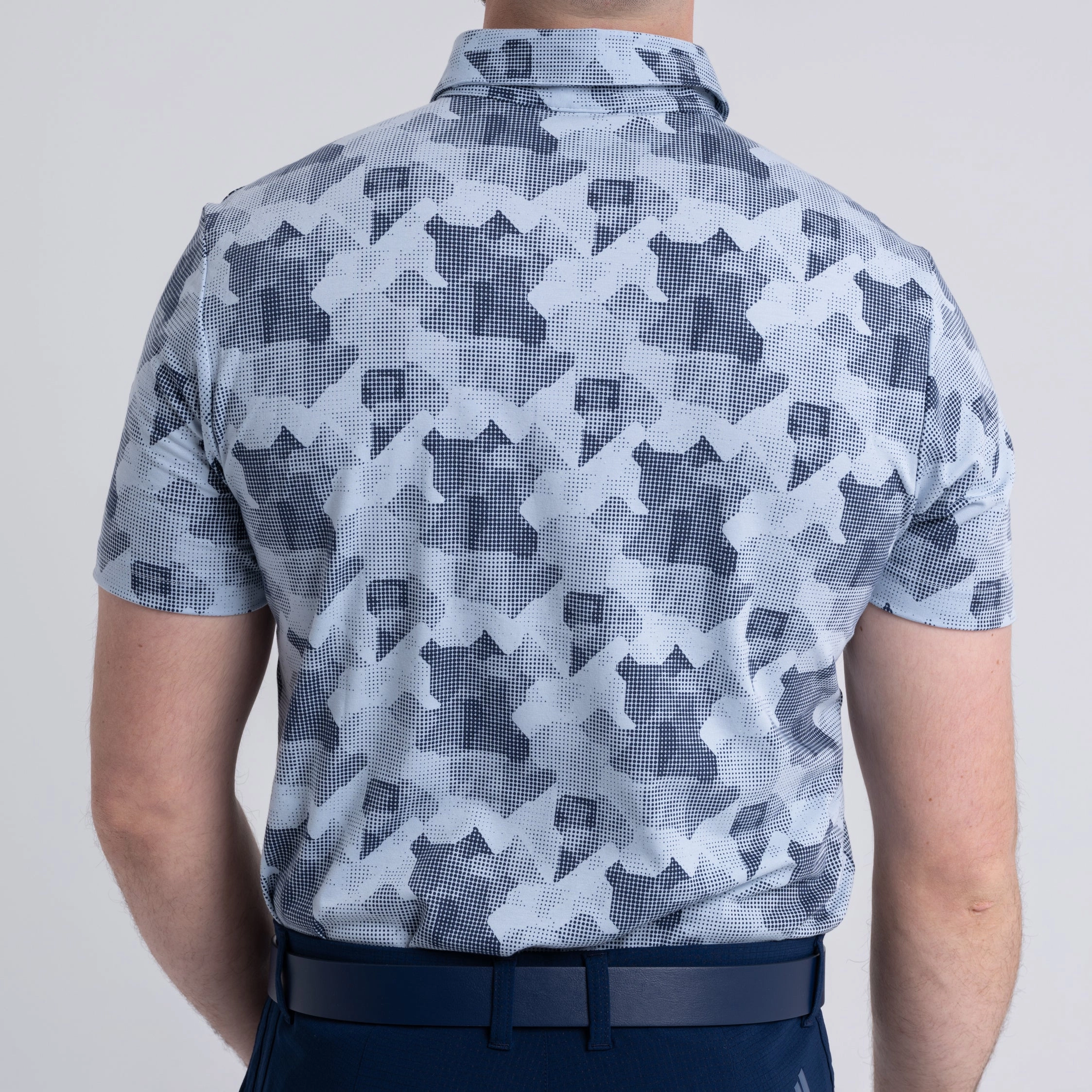 Go-To Printed Polo Wonder Blue/Navy Adidas Men's Sportswear