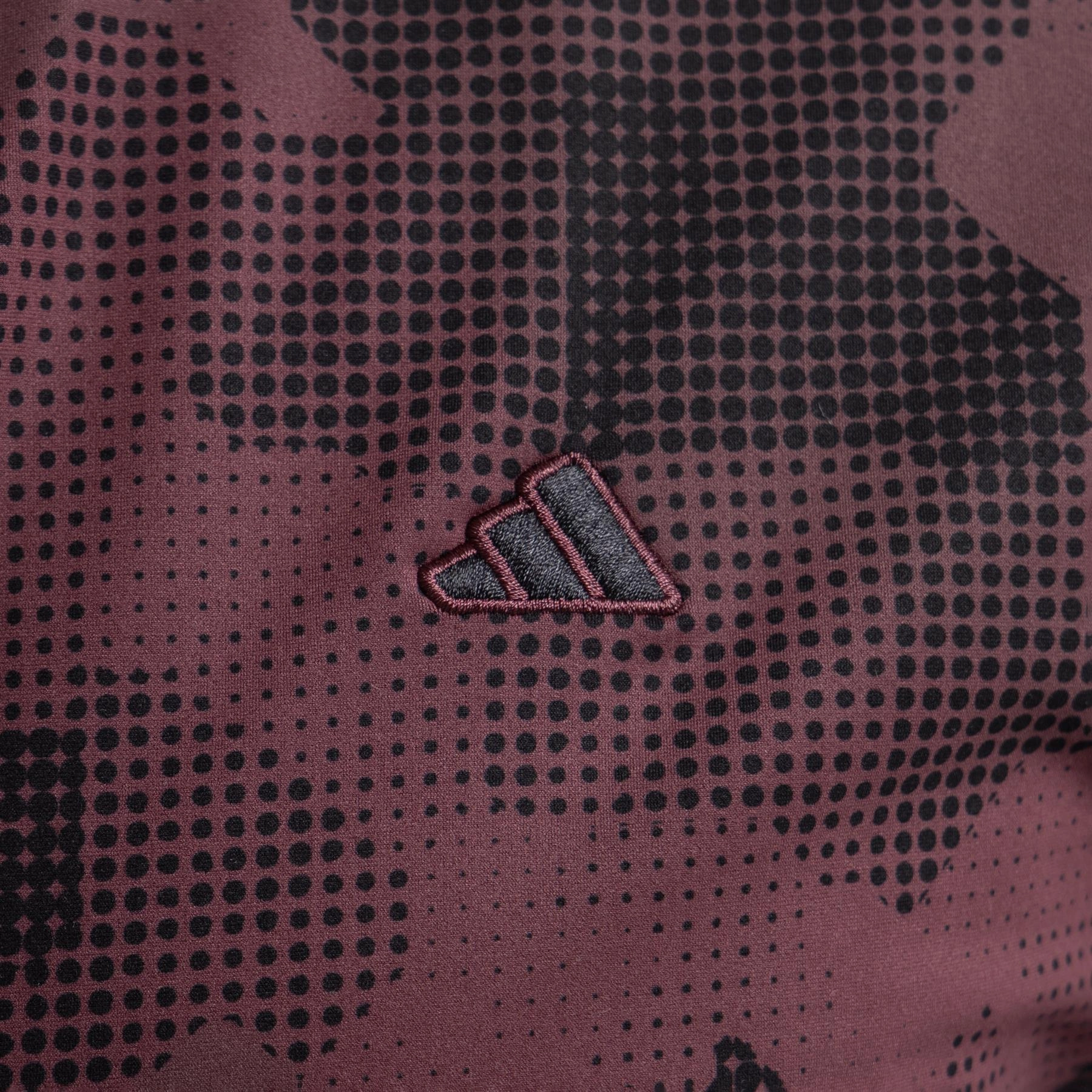Go-To Printed Quarter Zip Mid Layer Aurora Ruby Adidas Men's Sportswear