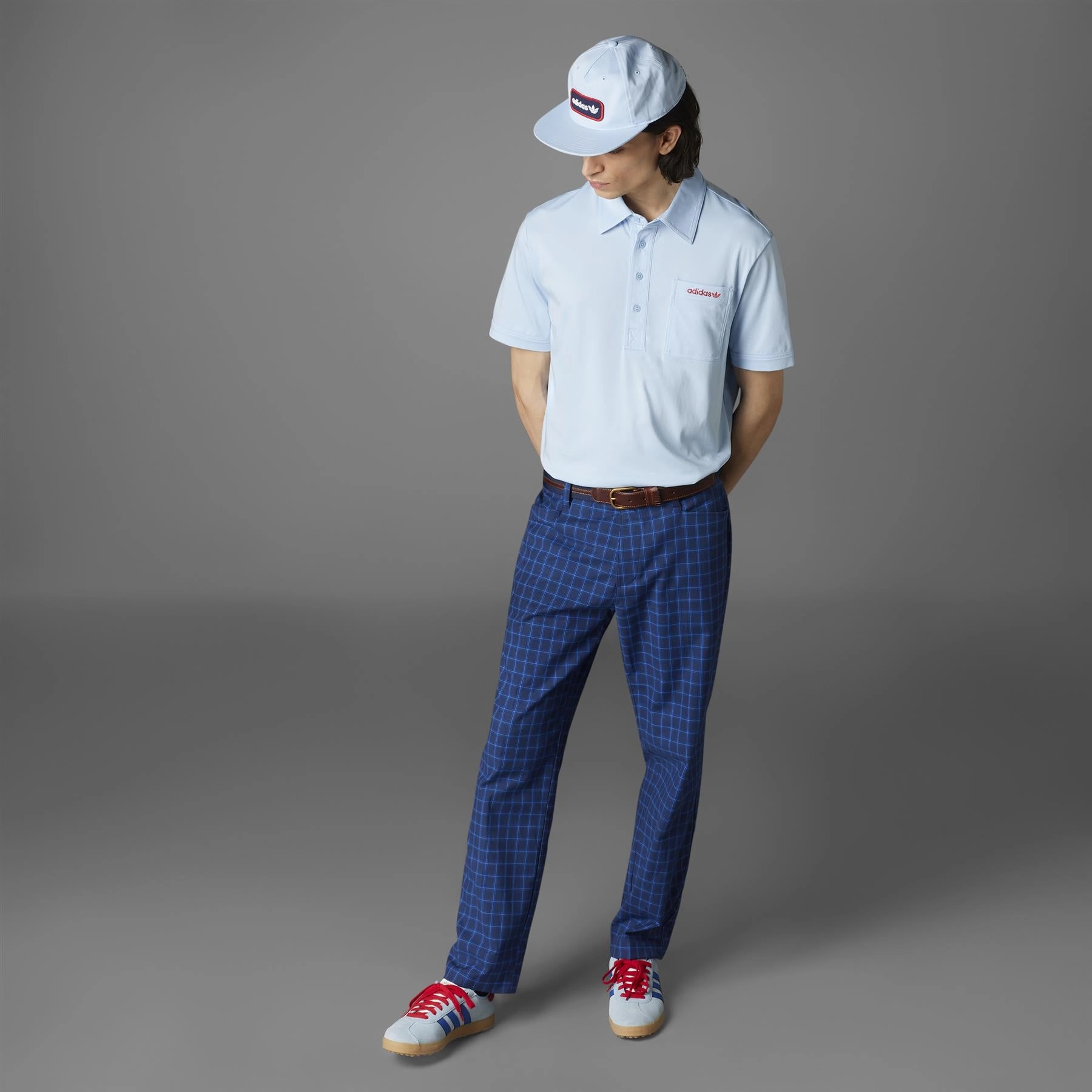Golf Tour Archive 5 Panel Patch Hat Clear Sky Adidas Men's Apparel