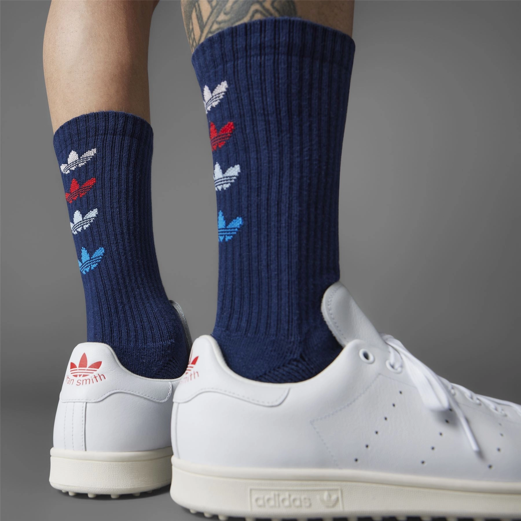 Golf Trefoil Crew Socks Night Indigo Adidas Men's Apparel