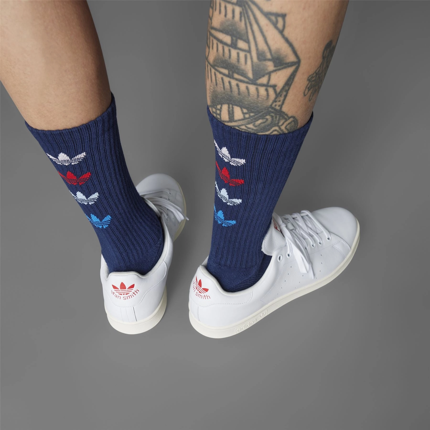 Golf Trefoil Crew Socks Night Indigo Adidas Men's Apparel